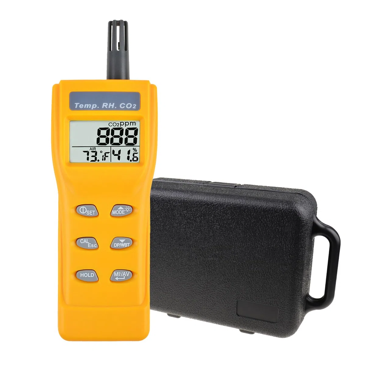 Probador De La Humedad DP Calidad del Aire Interior 9999 Ppm De Dióxido De Carbono Digital De La Temperatura del Sensor NDIR De CO2 IAQ Monitor BM