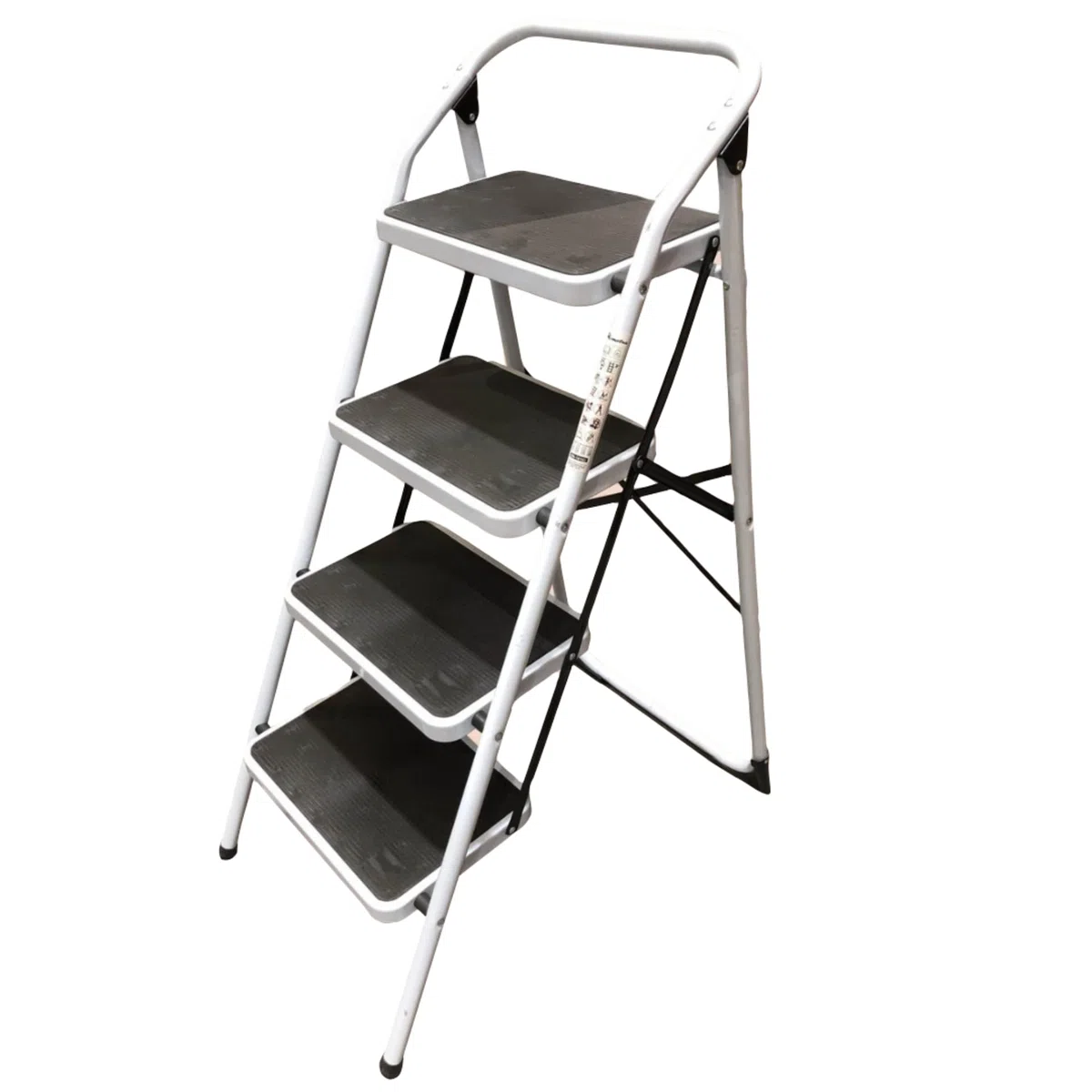 Homelux 411756 Taburete Acero 4 Peldaños, Plegable