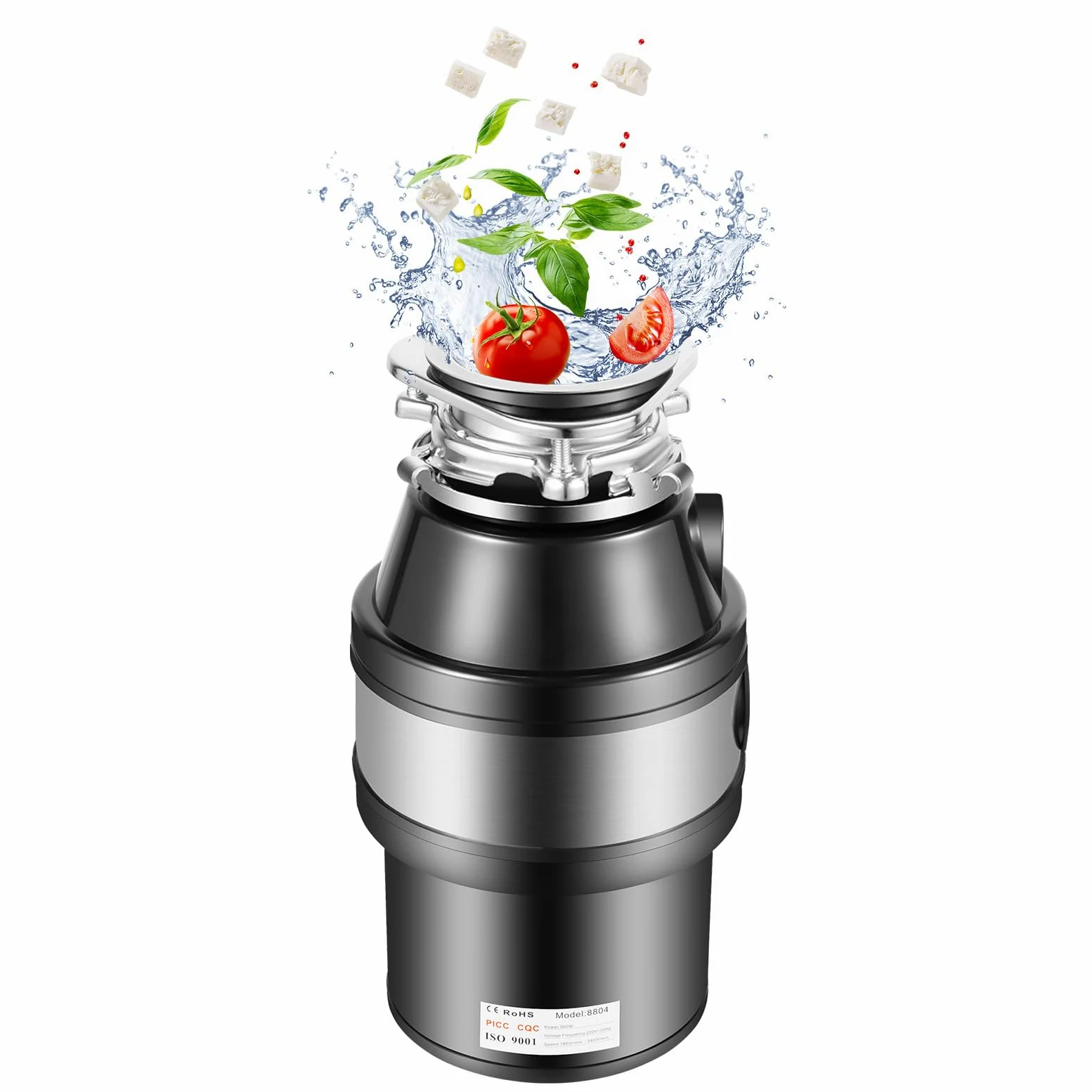 Triturador Fregadero Acero Inoxidable Basura Alimentos Restos Comida Cuarto BañO Disipador Residuos Alimentos Hogar Cocina Procesador Desposador Fregadero Antibacterias Antisalpicaduras