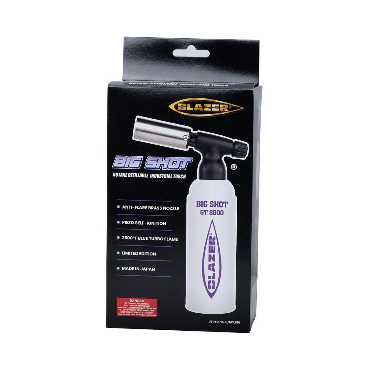 Blazer GT-8000 - Linterna Big Shot blanco/morado - Edición limitada (189-8000-blanco/morado)