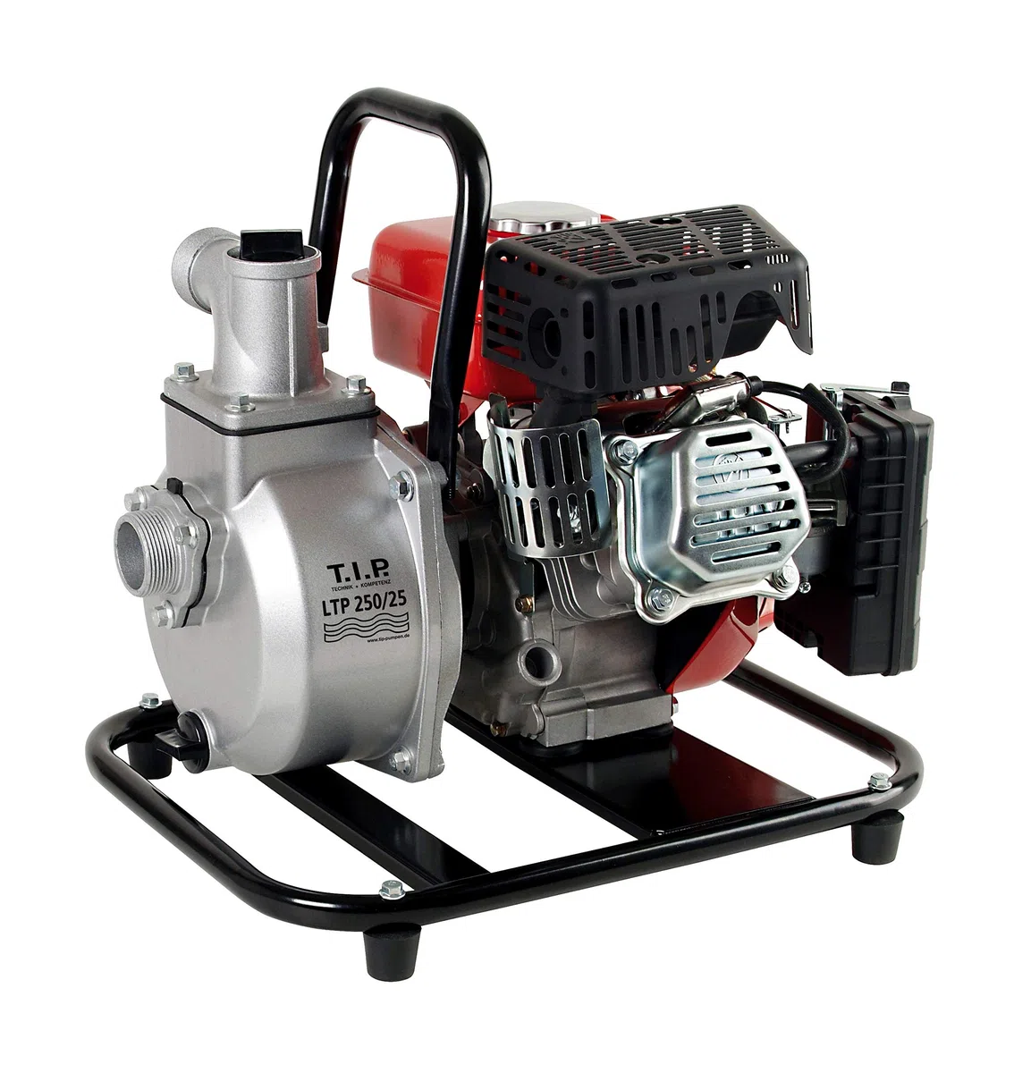 TIP 30188 LTP 250/25 - Bomba para Motor de Gasolina (hasta 15.000 l/h, Altura de extracción máx./presión máx. 25 m / 2,5 Bar, Potencia máx. 1,8 kW (2,5 CV)