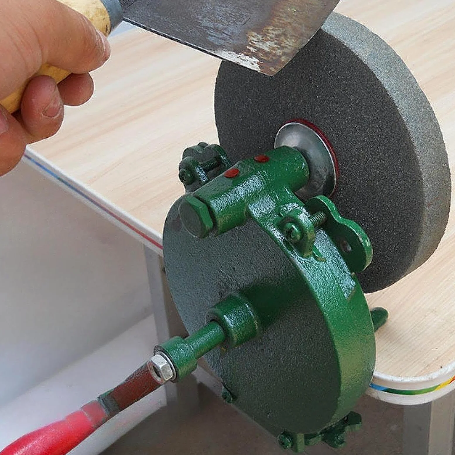 Molinillo Manual para Cuchillos con Máquina de Molienda de Manivela de Mano, 5 Inch