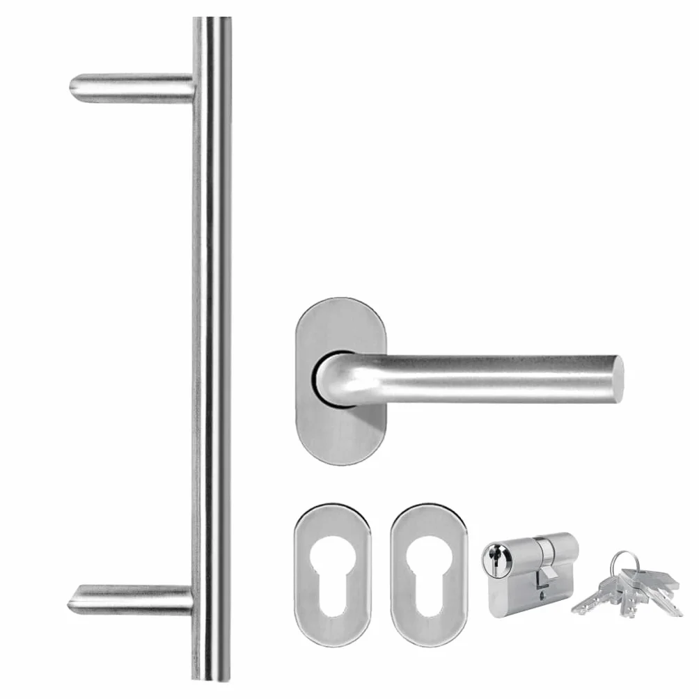 INLIFE Puerta de entrada blanca 98 x 200 cm, 50,8 kg, 279201