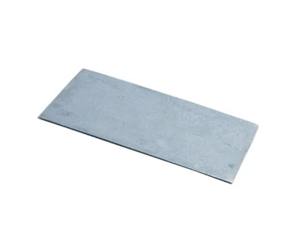 SEZAM Placa de hierro fundido para horno sin agujero, 40 x 24 cm, placa de carbón para chimenea, hierro fundido gris