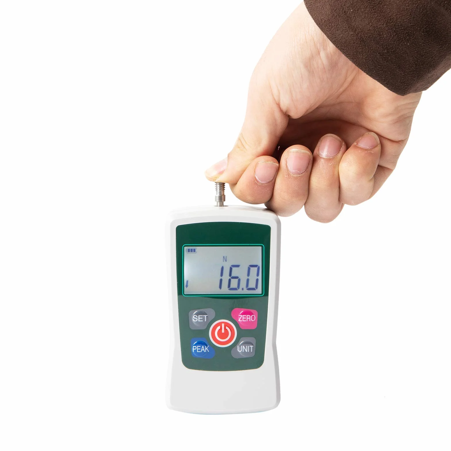 Beslands AMF-500 Medidor de Fuerza Digital Dinamómetro Probador de Empujar y tirar Medidor de Empuje de Presión Portátil (Unidades N kg lb Oz)