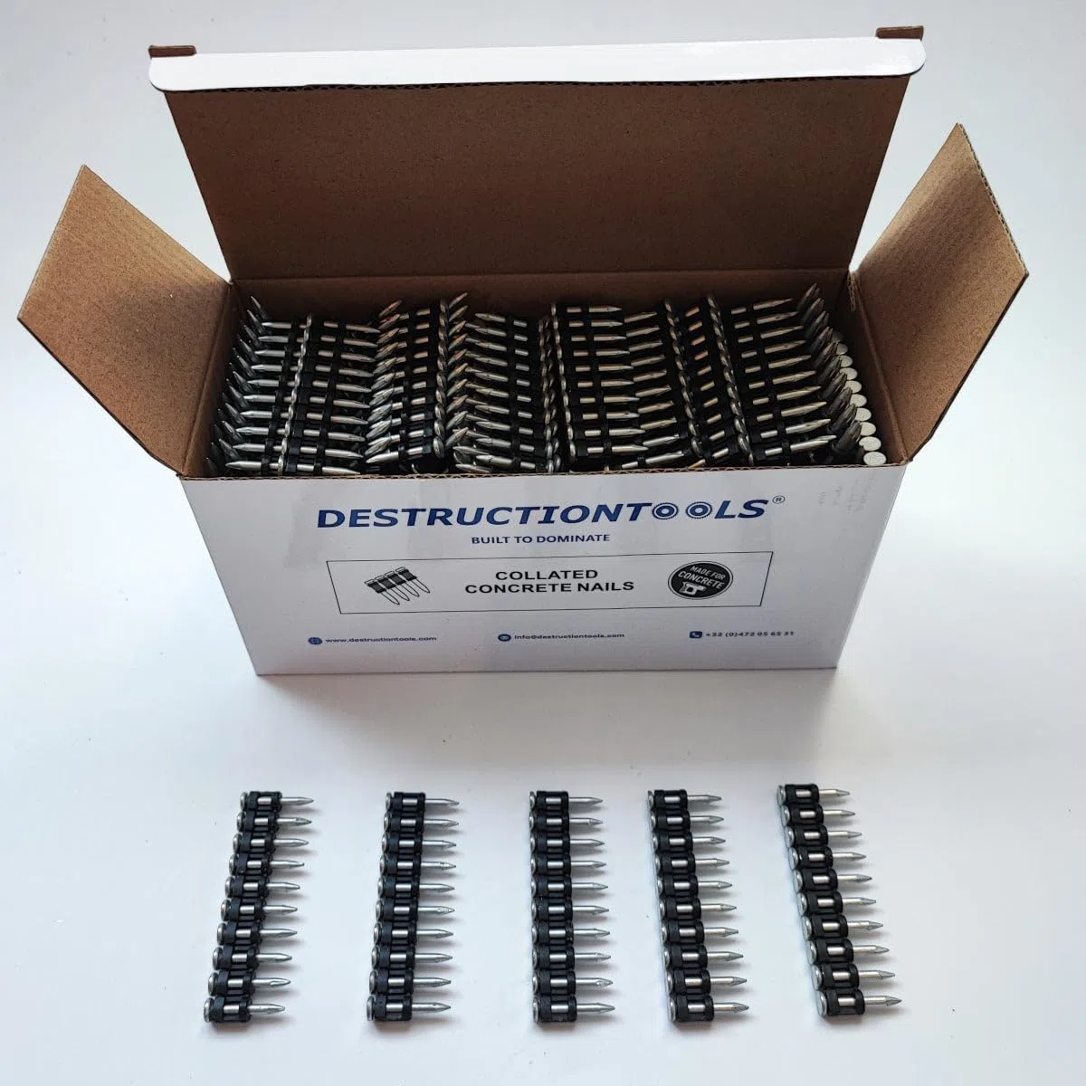 1000x Clavos de acero 22mm - para Spit Pulsa 700, 27, 40, 65 y 800 - C6/22