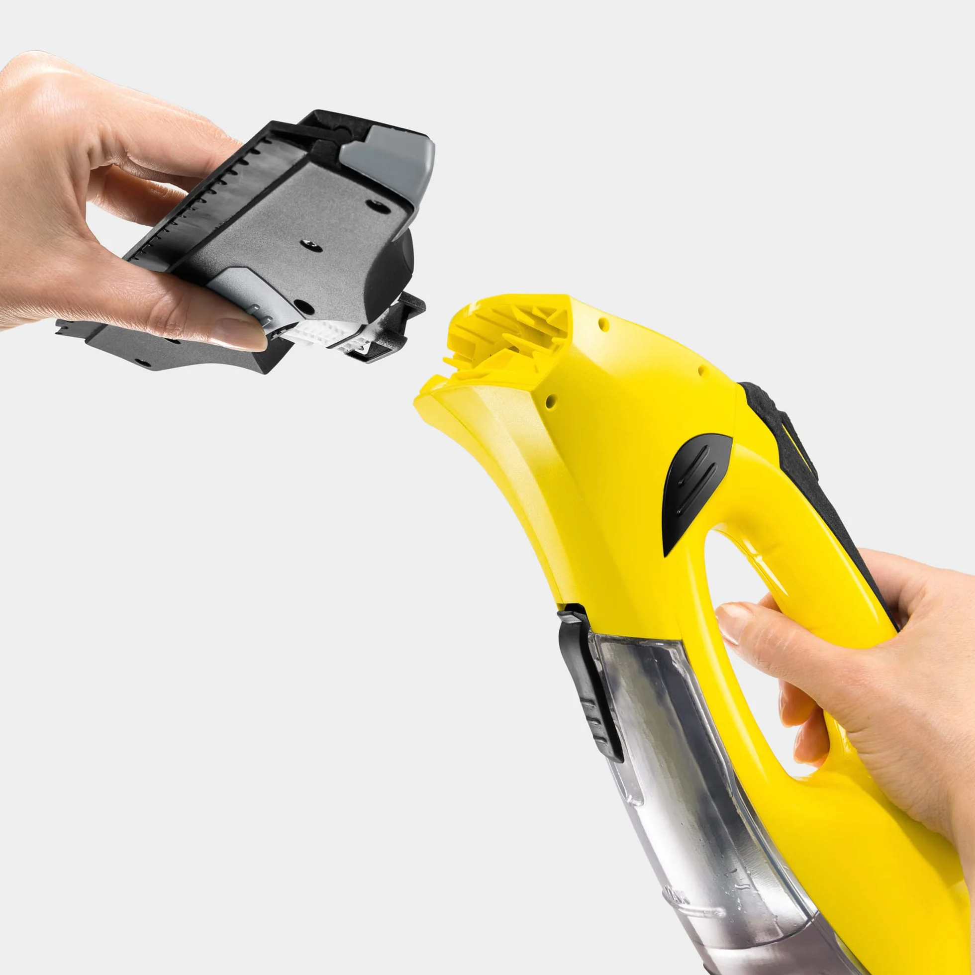 KÄRCHER Window Vac WV 5 Plus N Limpiadora de Ventanas y Cristales a batería (aspiradora limpiacristales), duración batería 35 min, 2 boquillas, Botella pulverizadora, detergente Concentrado 20 ml