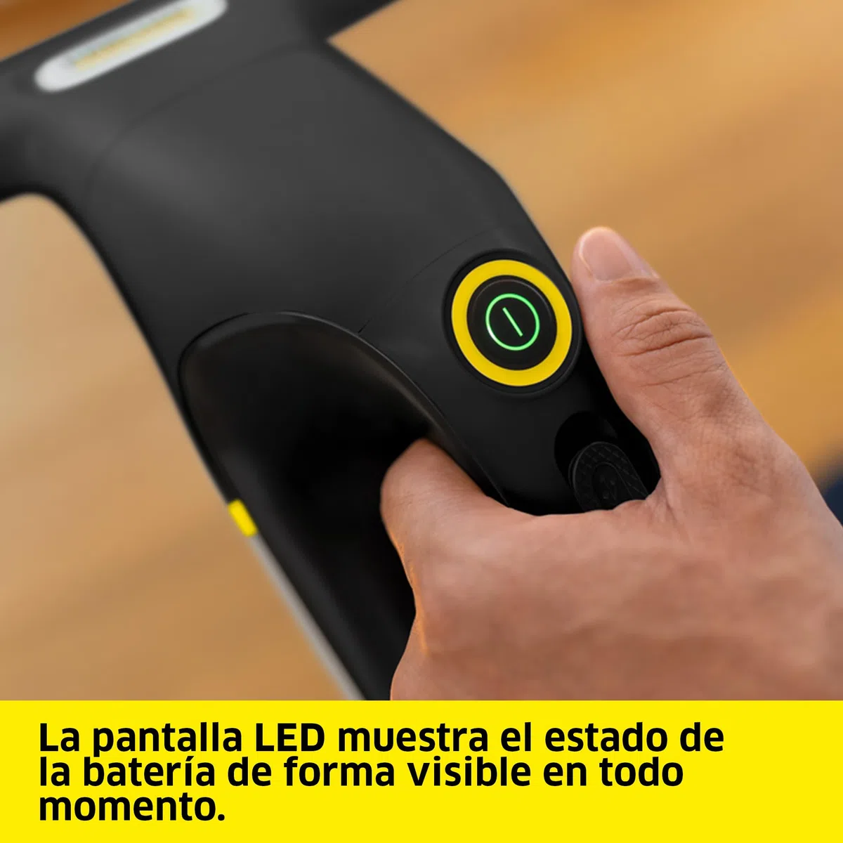 KÄRCHER limpiadora de cristales con batería WV 2 Universal Precision+ Black, autonomía: 35 min, depósito: 120 ml, 2 boquillas, botella pulverizadora con paño de microfibra, 20 ml de limpiacristales