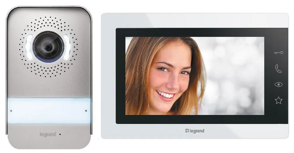 LEGRAND Easykit 367915 Kit de videoportero monitor color 7 pulgadas cámara gran angular IP54 IK07 blanco