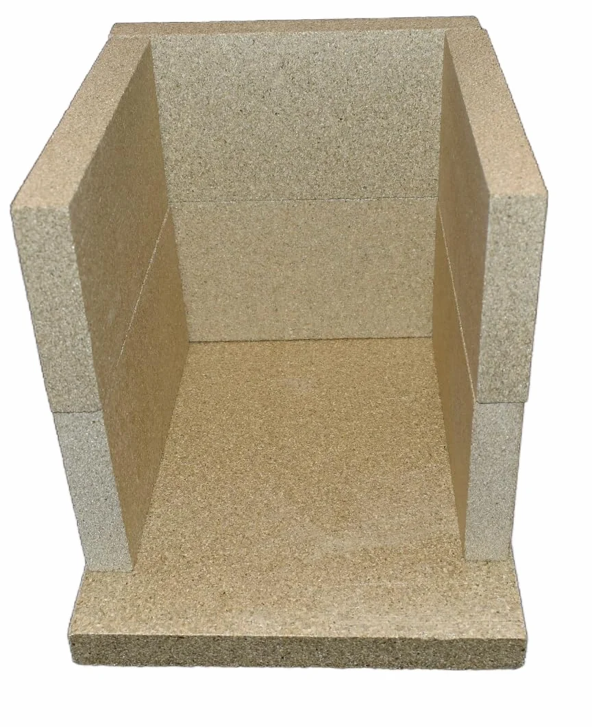 Coals 4 You - 10 Ladrillos de leña de vermiculita Villager para Estufa, 10 Ladrillos de 4.5 x 9 x 25 mm, Quemador de leña, Color Beige