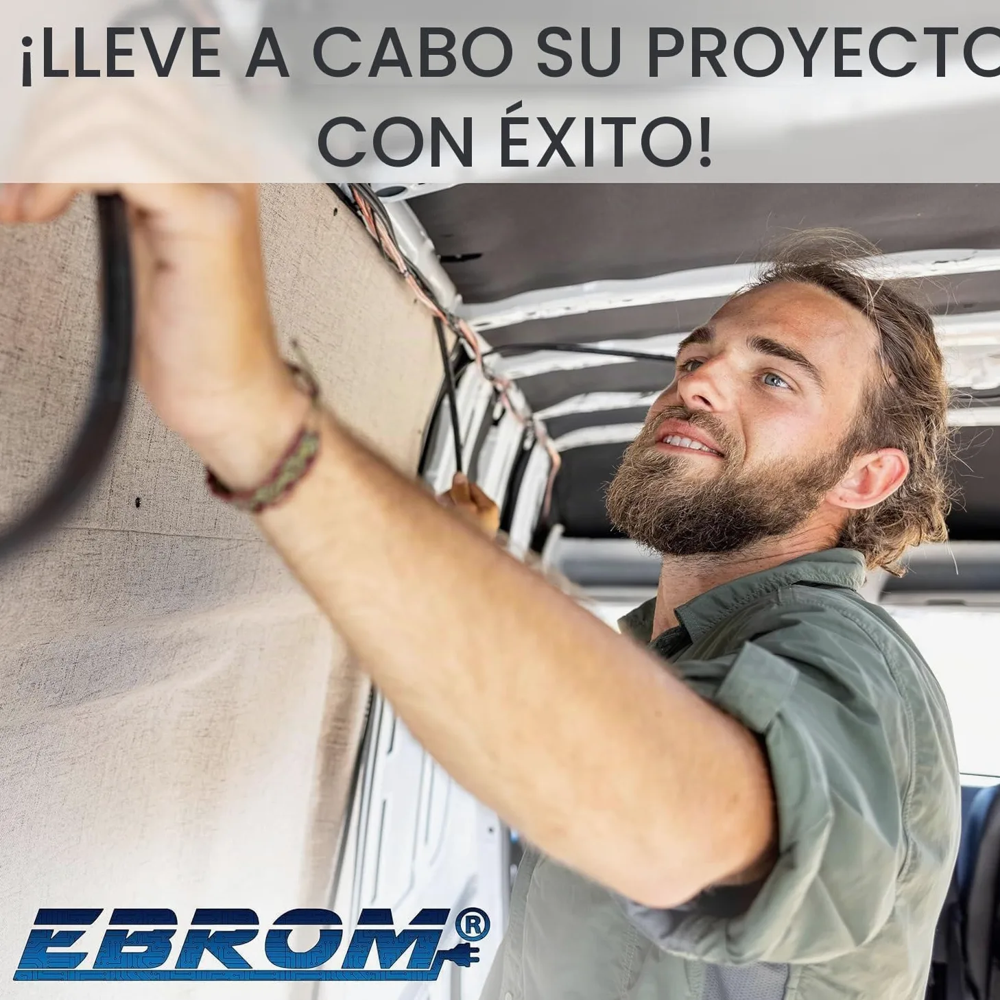 EBROM Cable de batería de 5 metros rojo H07V-K 25 mm² - Cable de batería de coche - 100% cobre OFC - 5 m (5 m) 25 mm2