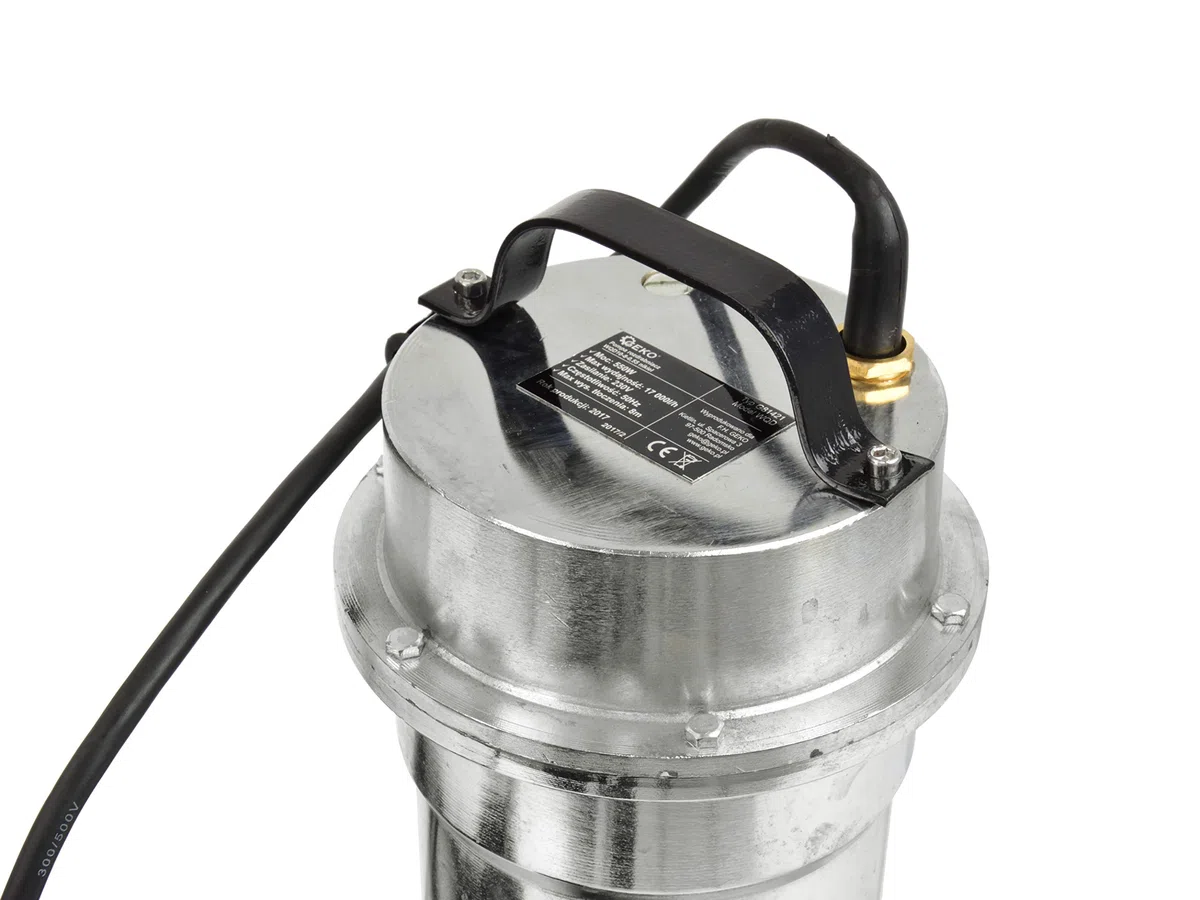 BSD Bomba de Aguas Sucias Sumergible con Trituradora, Cuerpo en Níquel/Hierro Fundido - Bomba de Inmersión para Aguas Residuales WQD 10-8-0,55-550W, 17 000L/h, Altura de Impulsiòn máx. 8m