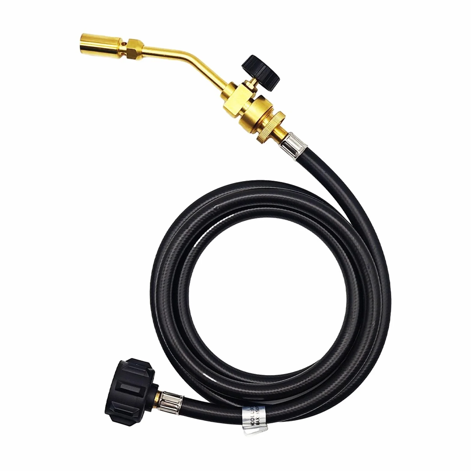 MagiDeal Soplete de propano, soplete de Gas, soplete de Gas Mapp, Soldadura, Cocina, Manguera de 1,5 M, Quemador de plomería de Gas propano licuado