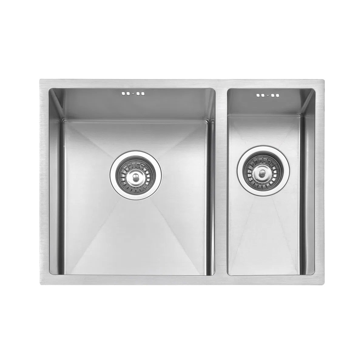 JASSFERRY Fregadero de cocina 1,5 senos, de Acero Inoxidable, bajo encimera, con colador de residuos