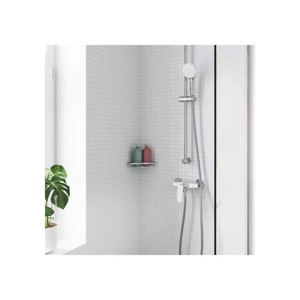 Grohe Start Flow, Grifo de ducha monomando (montaje en pared, menor consumo de agua), cromo, 23771000