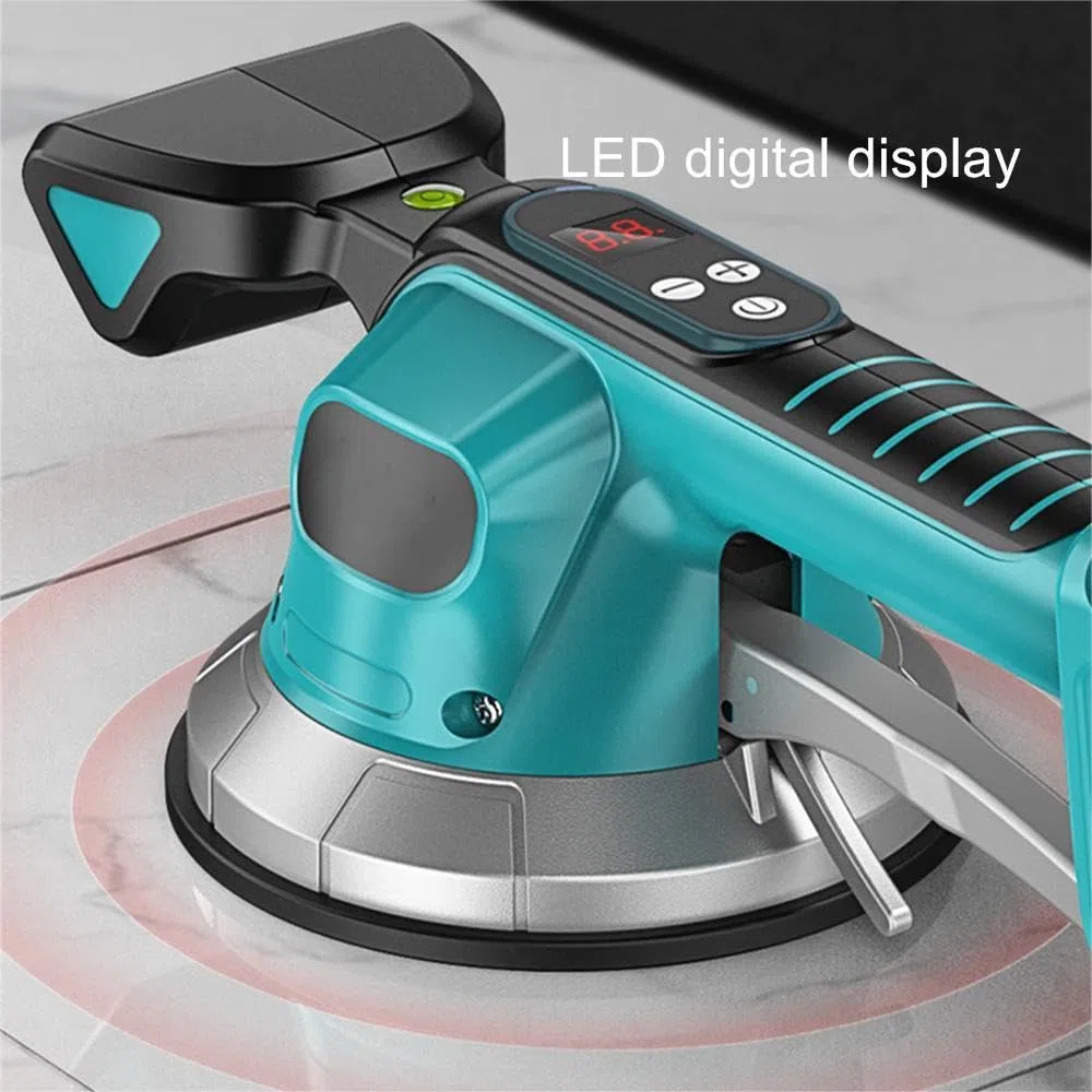 Máquina de baldosas inalámbrica, Vibrador de baldosas, Máquina de azulejos para Makita 18V batería, 10 velocidades ajustables, Herramienta vibratoria para azulejos de pared, adsorción 200 kg (sin