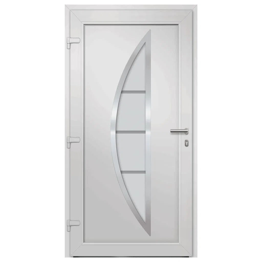INLIFE Puerta de entrada blanca 98 x 200 cm, 50,8 kg, 279201