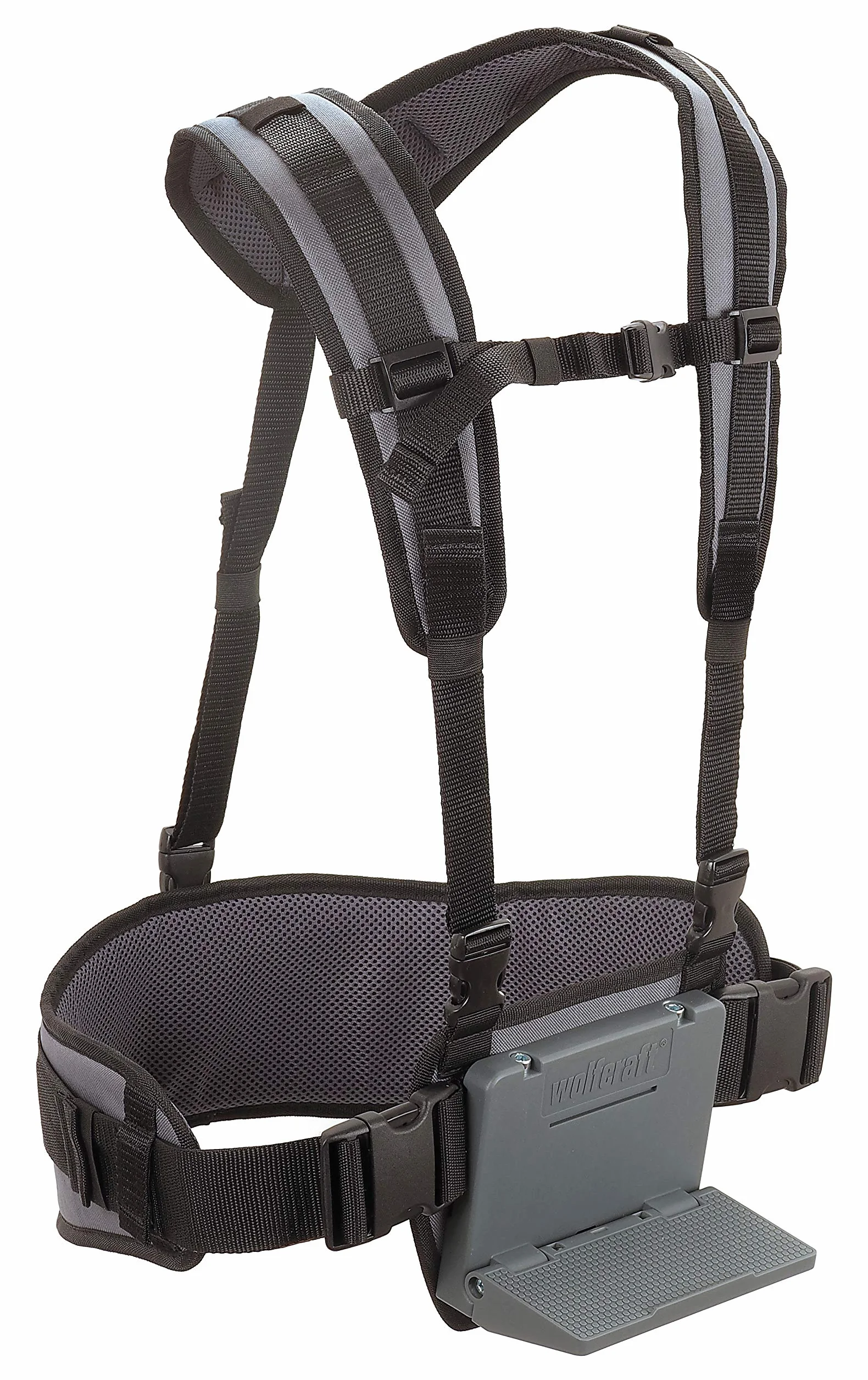 wolfcraft Arnés para transporte de objetos I 5582000 I Complemento para mudanzas y para la vida diaria, para transportar cargas pesadas sin esfuerzo y sin dañar la espalda