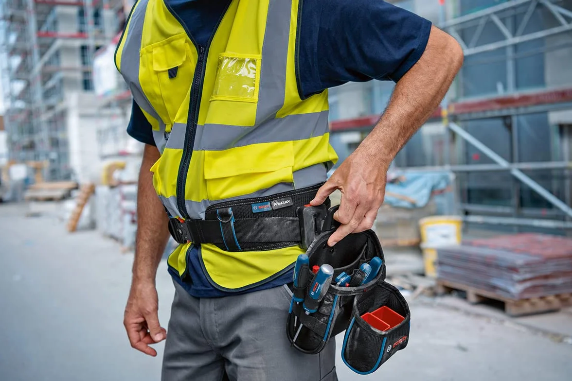 Bosch Professional Set de Cinturones para Herramientas ProClick: 1 cinturón 93 (Talla S/M), 1 Bolsa GWT 4, 1 Bolsa GWT 2, 2 ProClick Holder