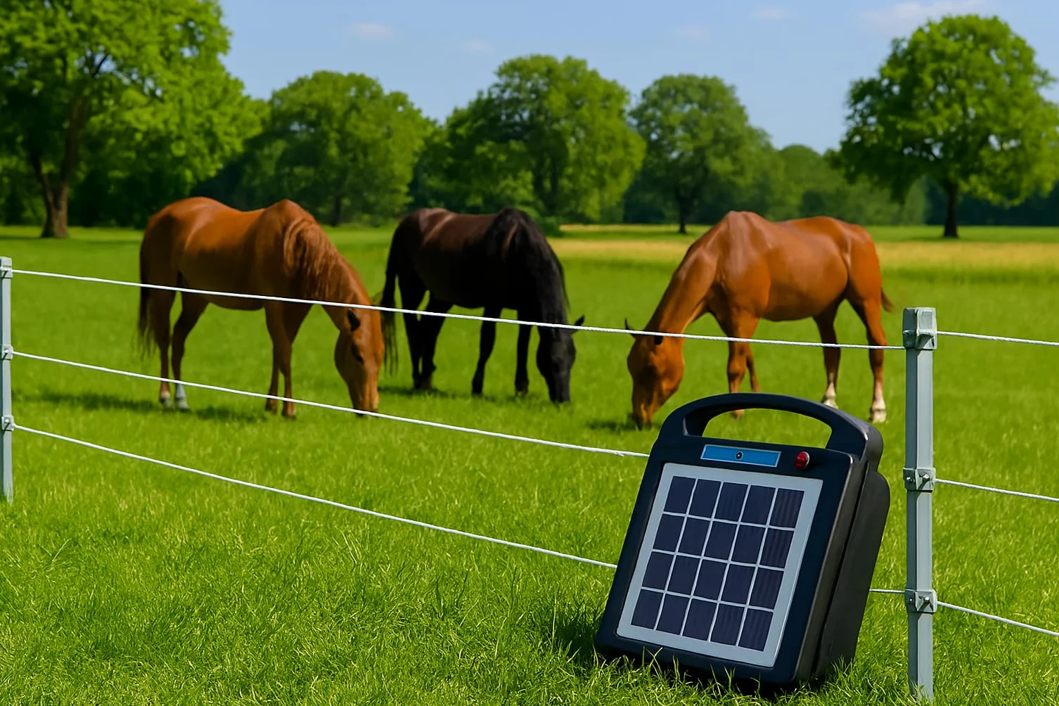 Valla eléctrica eléctrica de 12 V, 12 V, batería de valla eléctrica, 2,2 km, 100 mJ, ID6100 + comprobador de vallas