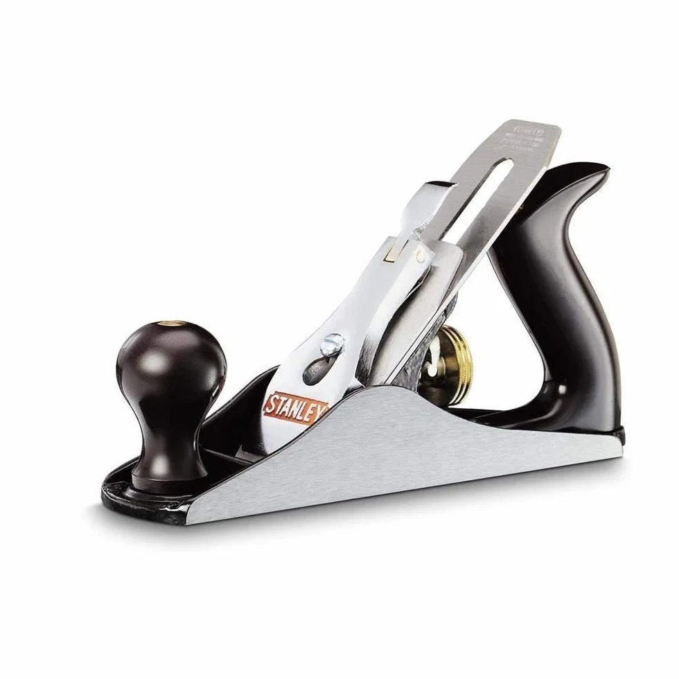 STANLEY Cepillo Manual Bailey de Banco Nº 4, 50x250mm, Cepillo Metálico Ajustable, Base de Fundición Rectificada, Empuñadura Imitación Madera, Cuchilla Cromada, 1-12-004