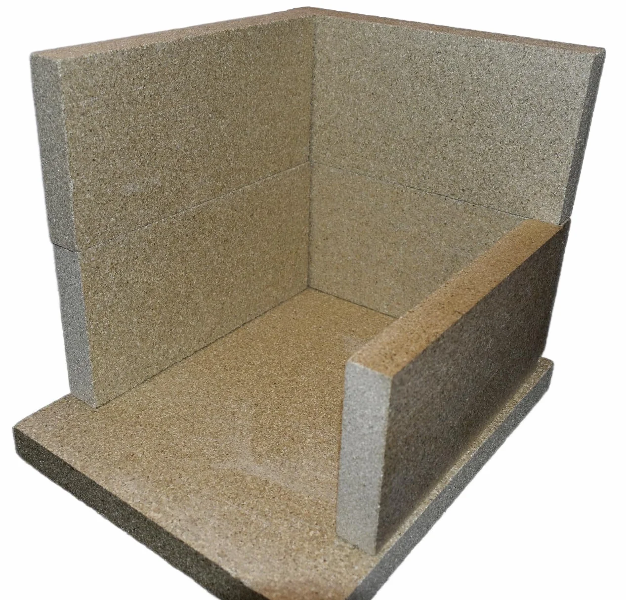 Coals 4 You - 10 Ladrillos de leña de vermiculita Villager para Estufa, 10 Ladrillos de 4.5 x 9 x 25 mm, Quemador de leña, Color Beige