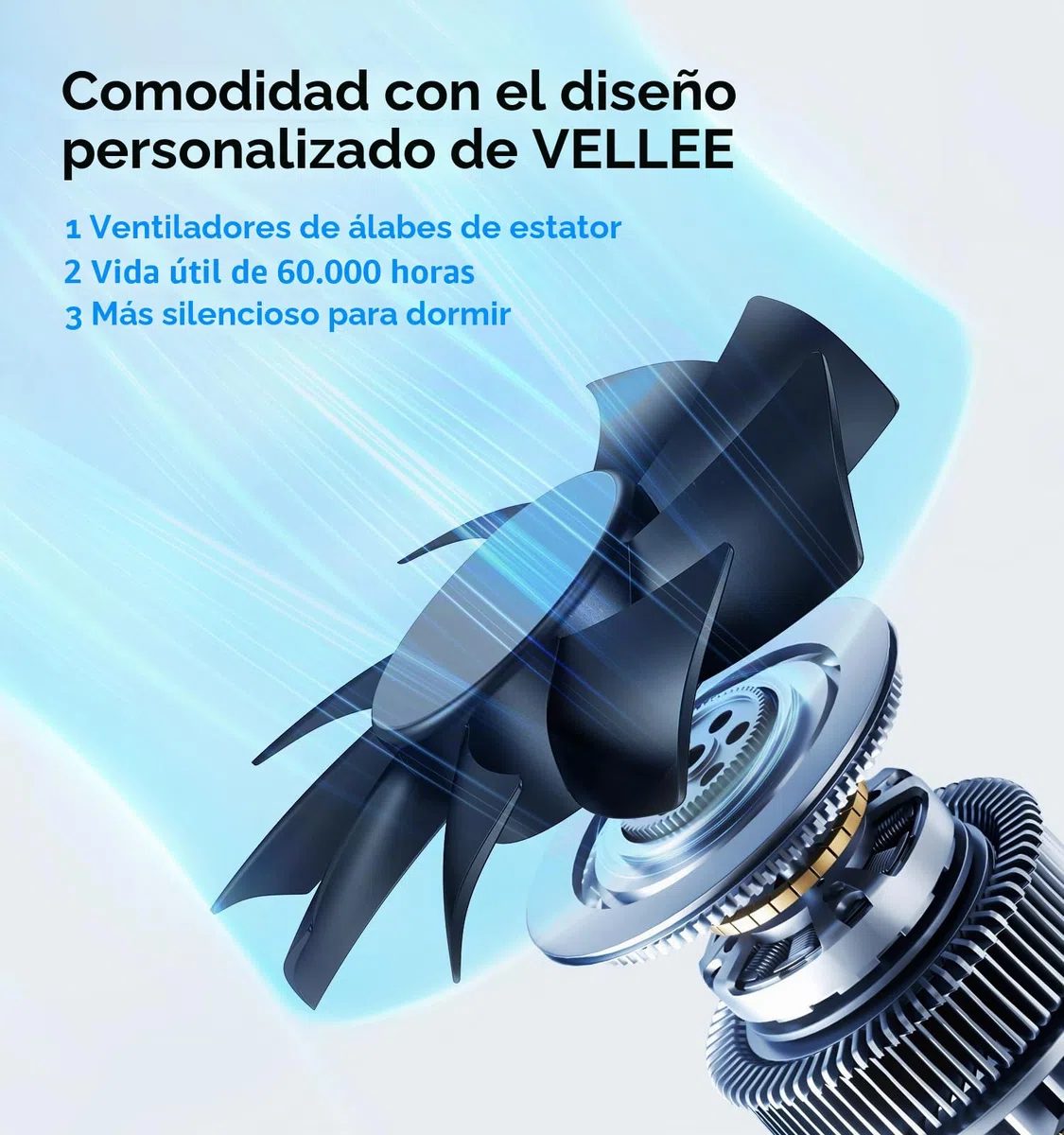 VELLEE Ventilador silencioso de 4 x 12 pulgadas, ventilador de ventilación de CA con control remoto y control de termostato, blanco, VL-412-W