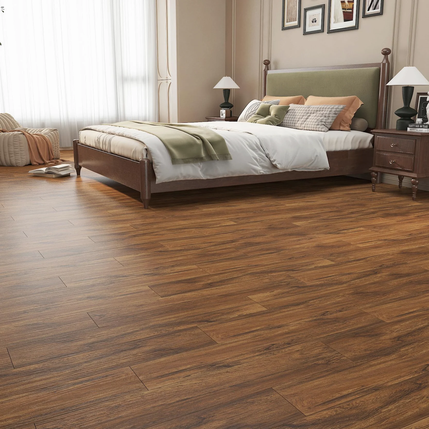 Livelynine Suelo Vinilico Autoadhesivo Madera Natural Baldosas Adhesivas Suelo Cocina 30x30CM 32-Baldosas Impermeable Vinilo para Suelo de Baño Habitación Suelos de Vinilo Adhesivos para Suelos Cocina