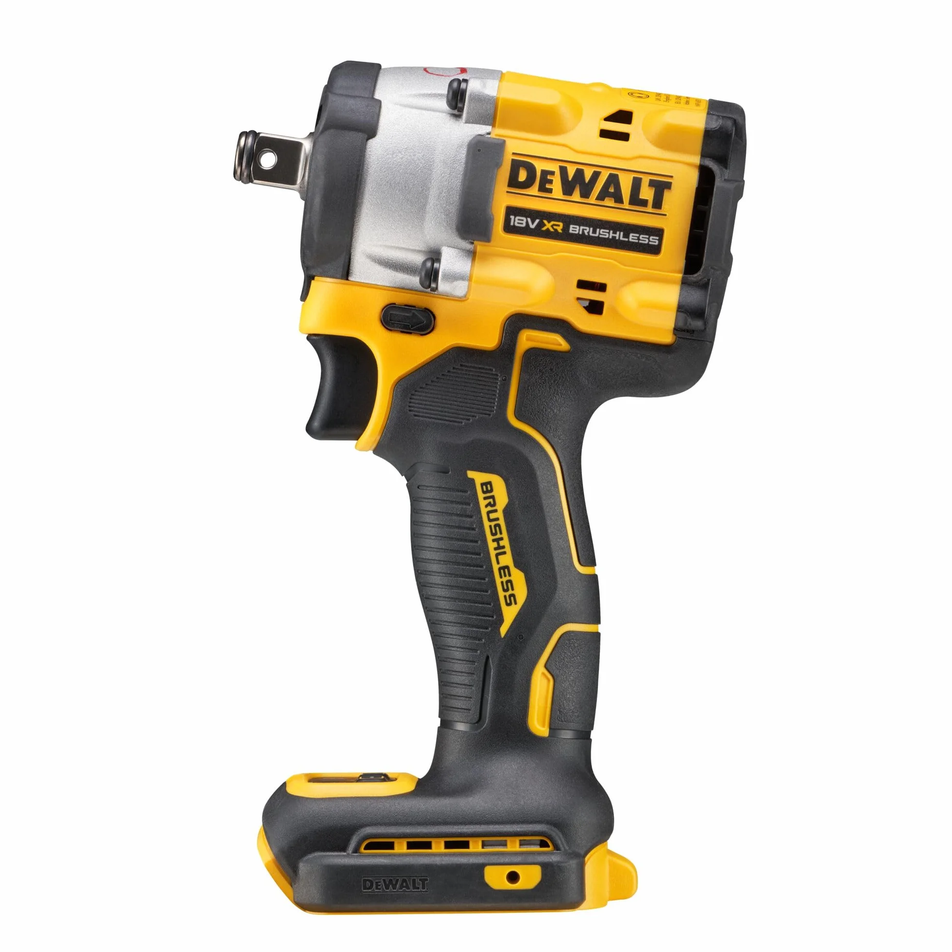 DEWALT 18V XR Llave de impacto compacta inalámbrica sin escobillas de 1/2" Hog Ring, desnuda, DCF921N-XJ