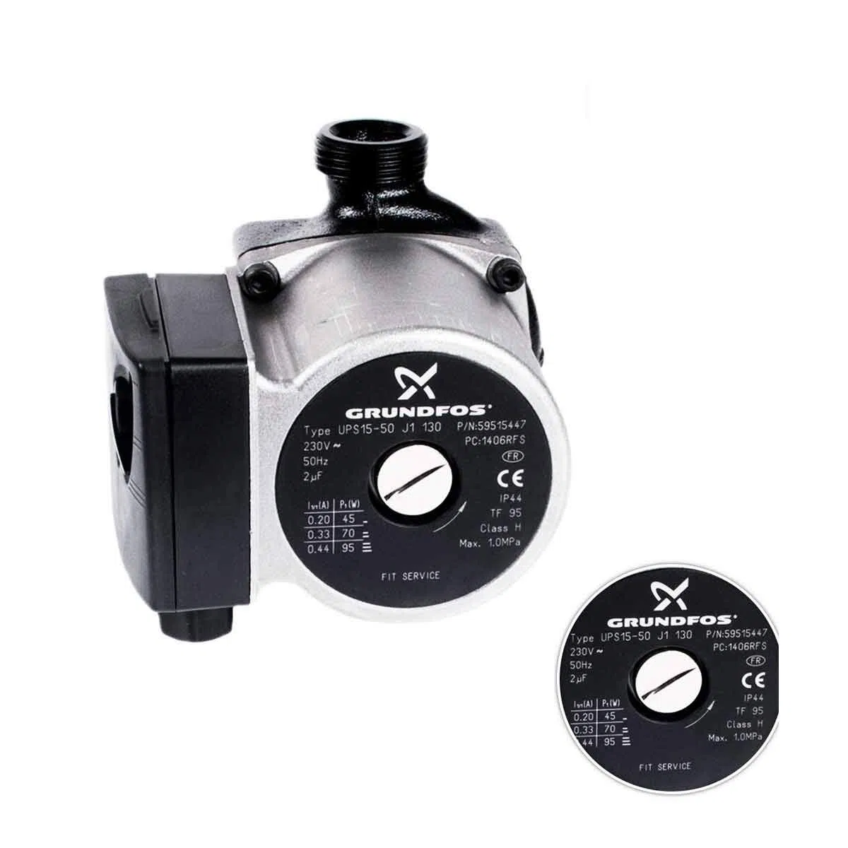 Recamania Bomba circulacion Caldera GRUNDFOS UPS 15-50 130mm Cointra UPS 15-55 8657