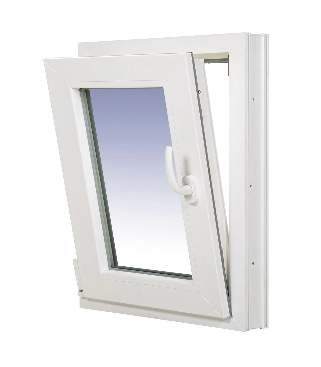 Ventanastock PVC 500x700 Practicable Oscilobatiente Izquierda 1 hoja con vidrio Carglass (Climalit Mate)