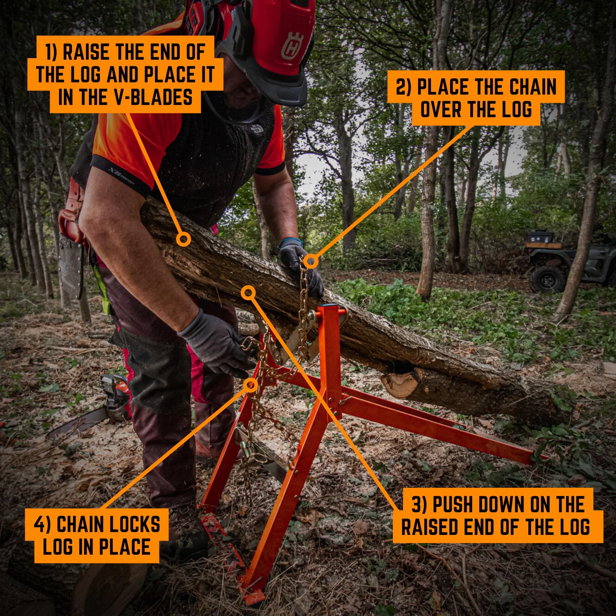 Ultimate Saw Horse - Soporte para troncos de servicio pesado