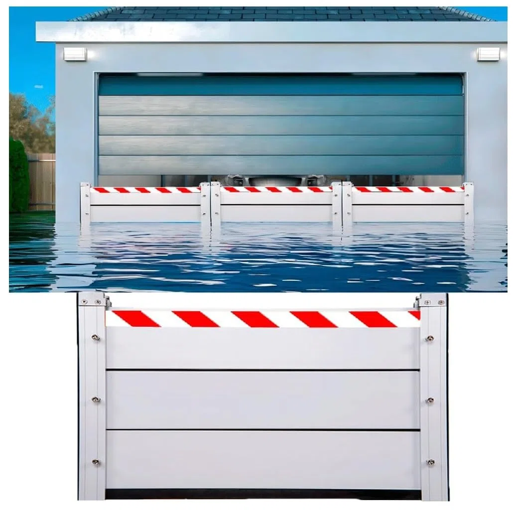 Barrera contra Inundaciones para Puertas Barrera De Protección contra Inundaciones Agua para Garaje/sótano/Puerta Entrada(85x40cm)