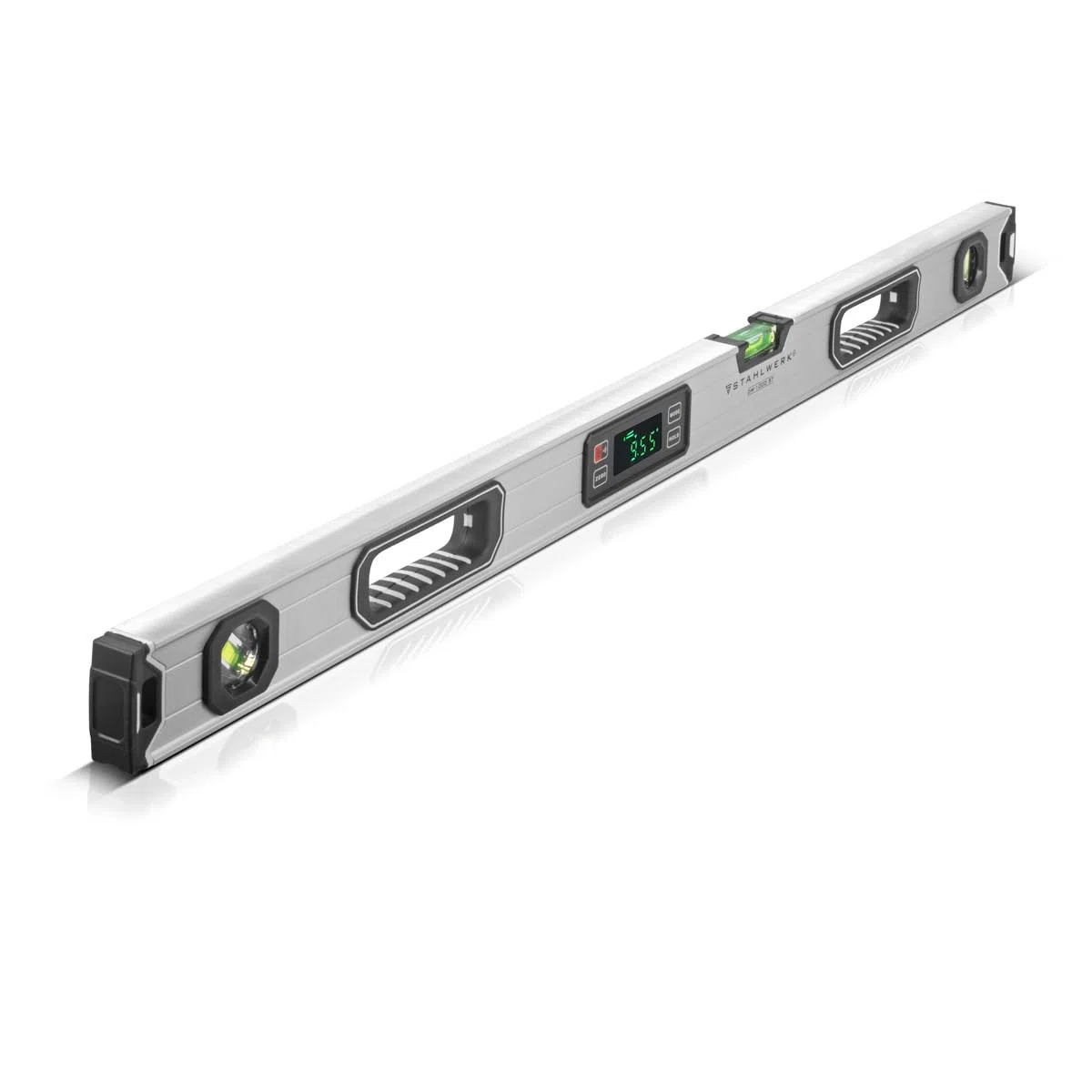STAHLWERK nivel de burbuja digital DW-1000 ST de aluminio con 1000 mm de longitud nivel de burbuja magnético | nivel de burbuja magnético | nivel de burbuja de aluminio | nivel de burbuja digital