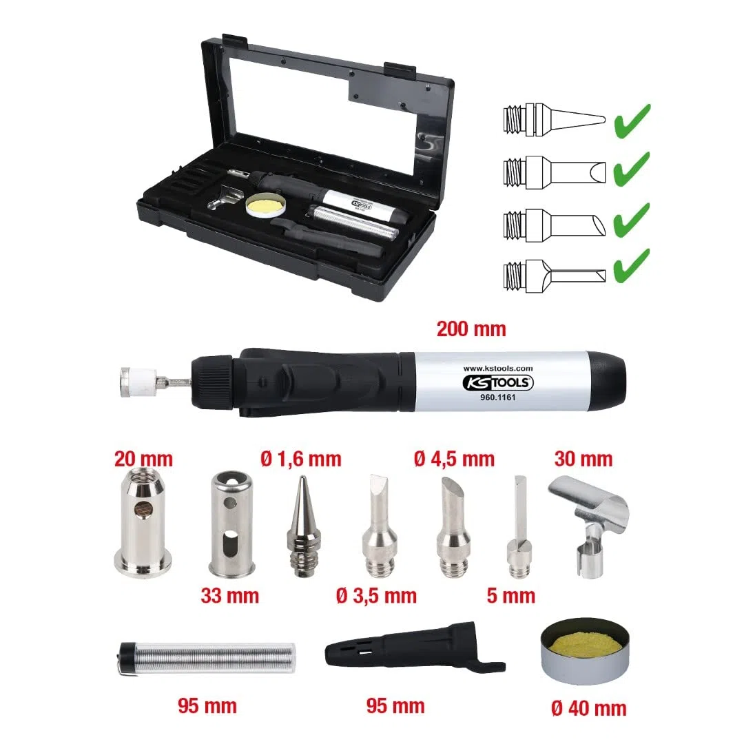 KS Tools 960.1160 Juego de microsoldadura, 10 pzs.