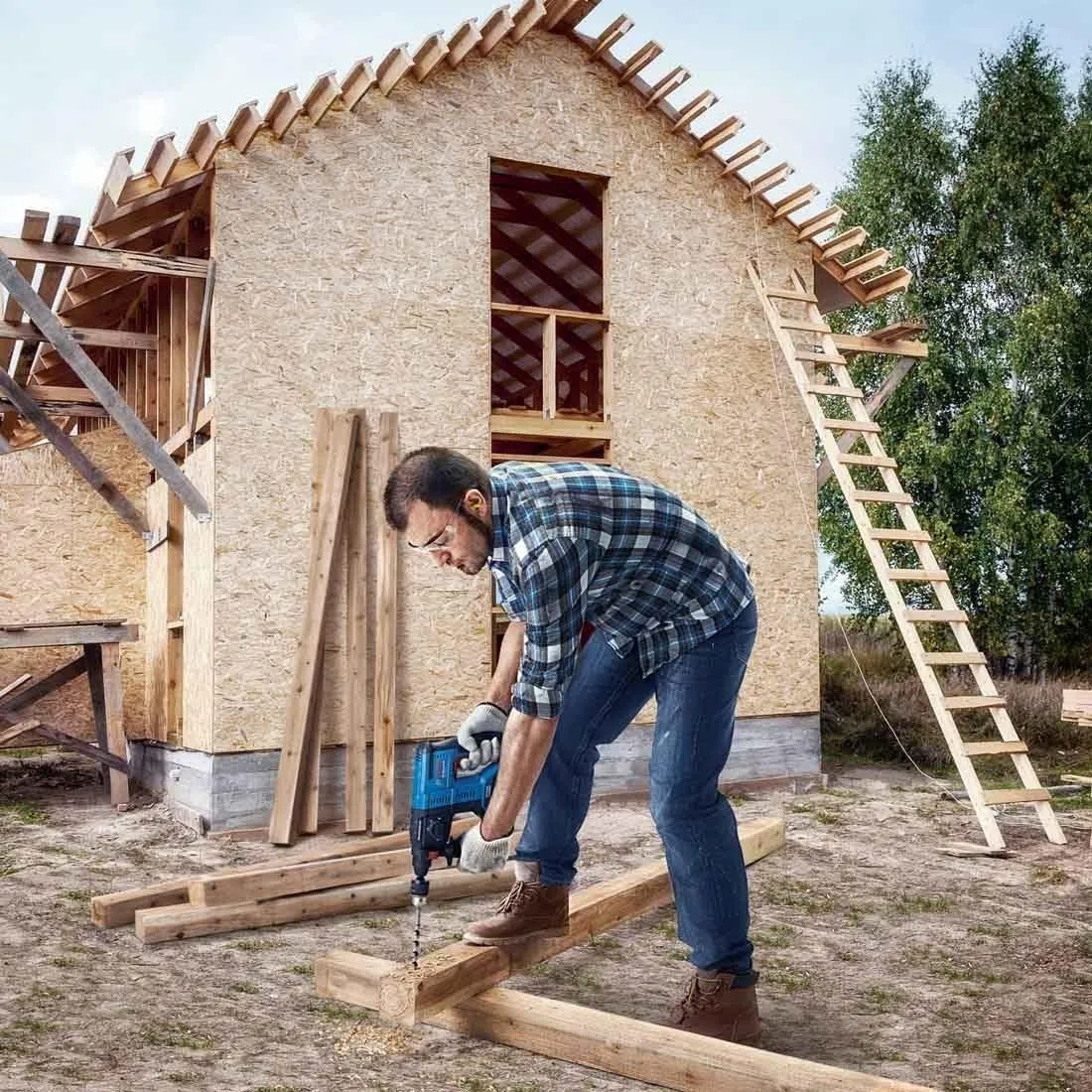 Bosch Professional 18V System GBH 18V-21 - Martillo perforador a batería (Brushless, 2,0 J, Ø máx. hormigón 21 mm, SDS plus, sin batería, en caja)