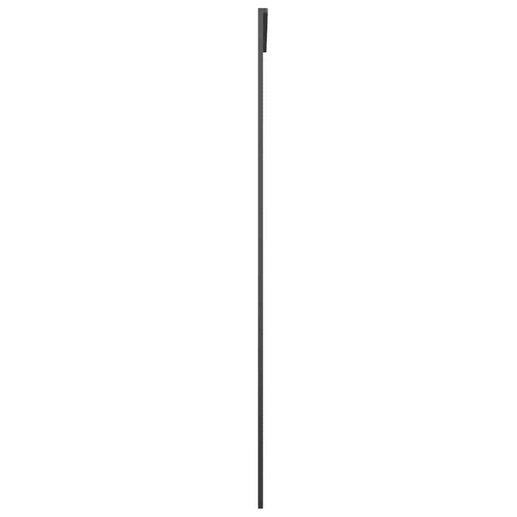 Puerta corredera ESG vidrio y aluminio negro 90x205 cm