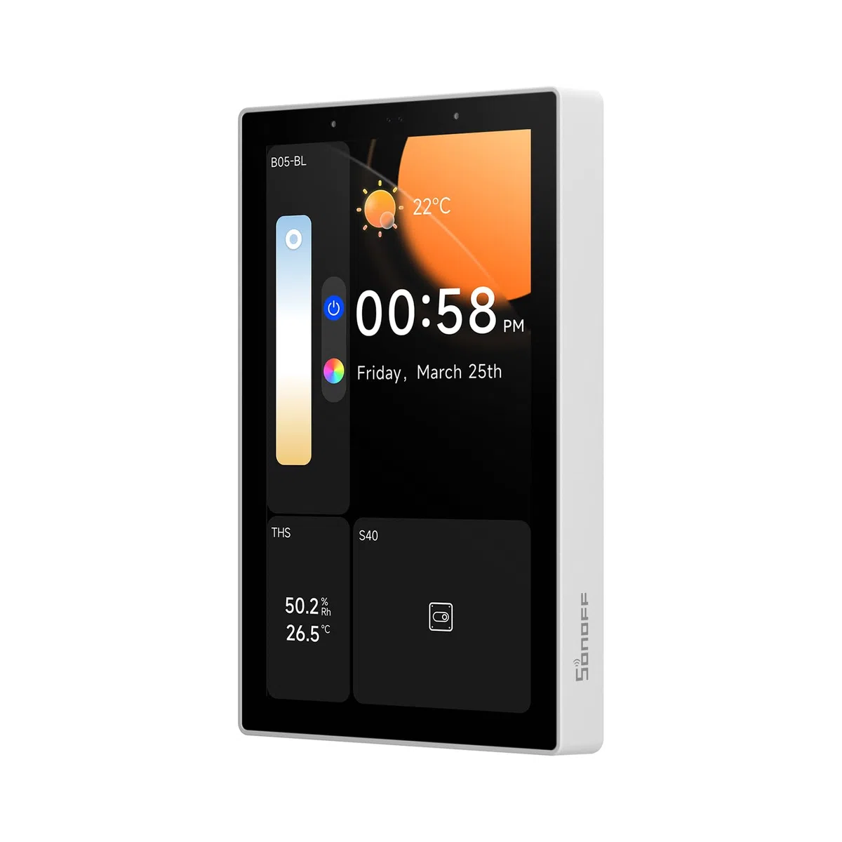 SONOFF NSPanel Pro 120 Panel de control para el hogar inteligente con puerta de enlace Zigbee integrada y seguridad del hogar, monitoreo de energía, funciones de visualización de la cámara (blanco)