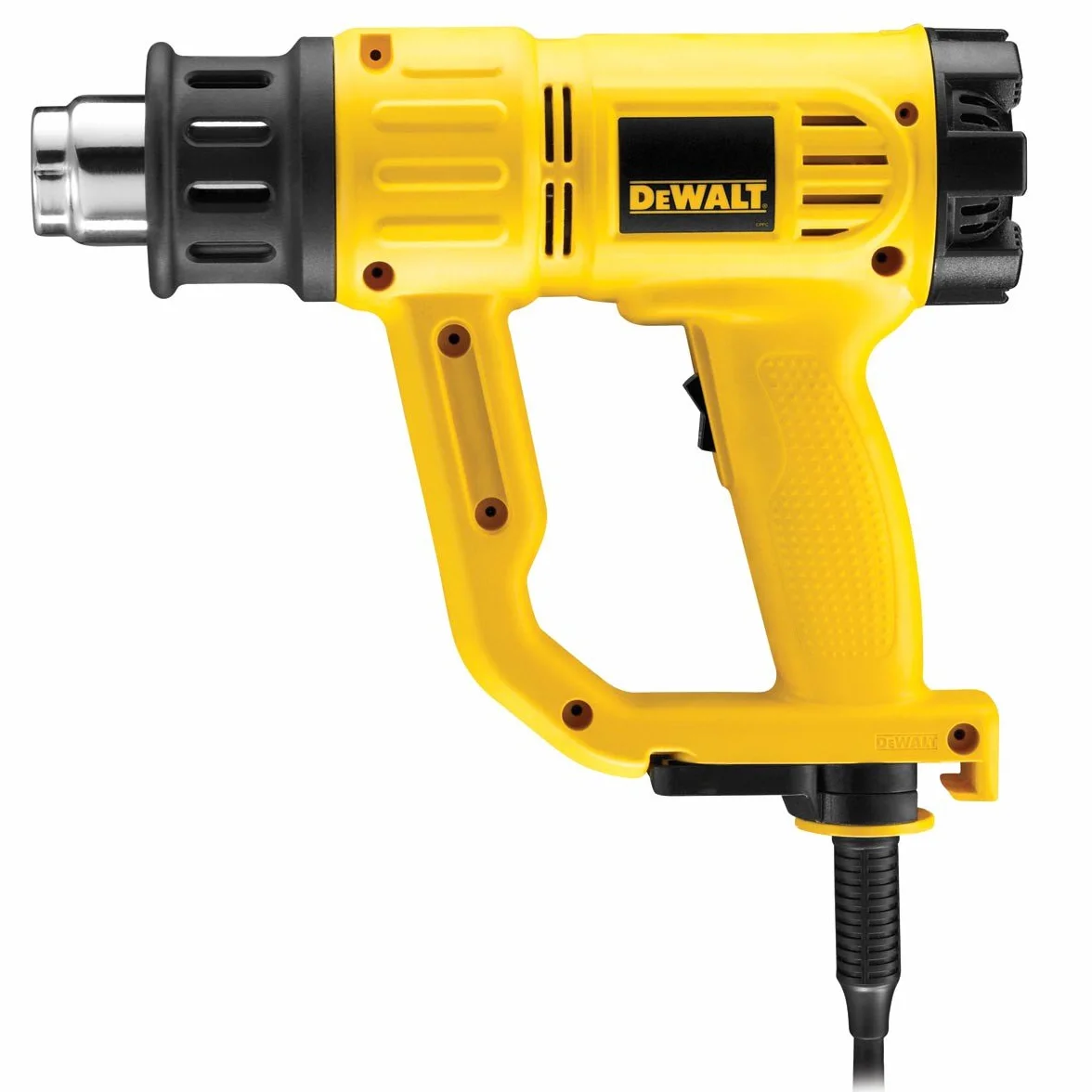 DEWALT D26411-QS - Pistola de Aire Caliente 1800W, Temperatura Ajustable 50º- 600ºC, Herramienta Eléctrica para Decapado de Pintura, Bricolaje y Reparaciones Profesionales