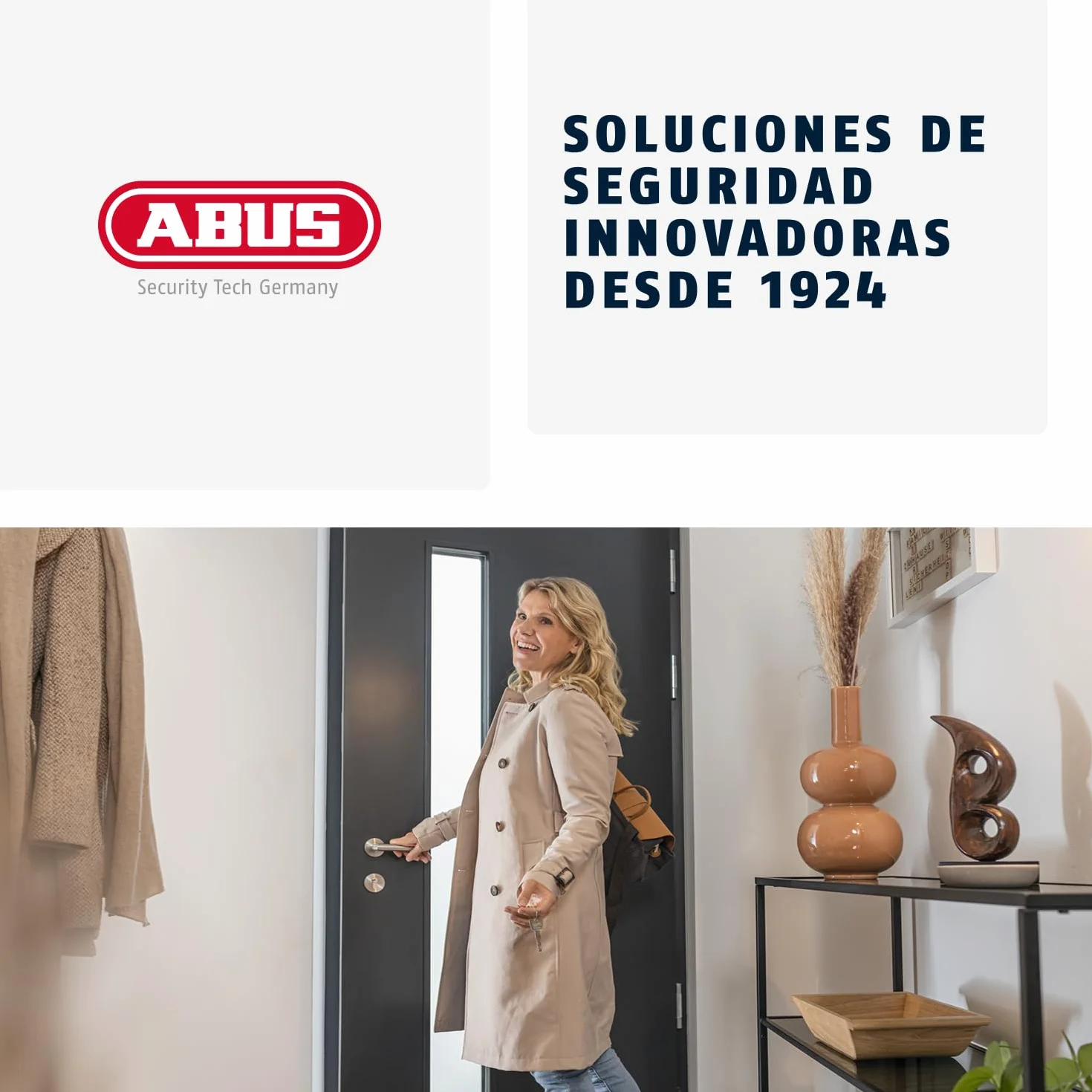 ABUS KeyGarage™ 787 caja portallaves para montaje en pared negro y plateado