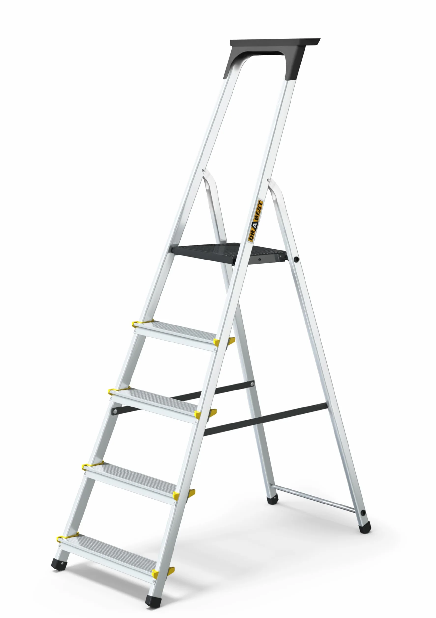 Escalera de aluminio 5 pisadas Trade & DIY | Escalera ligera