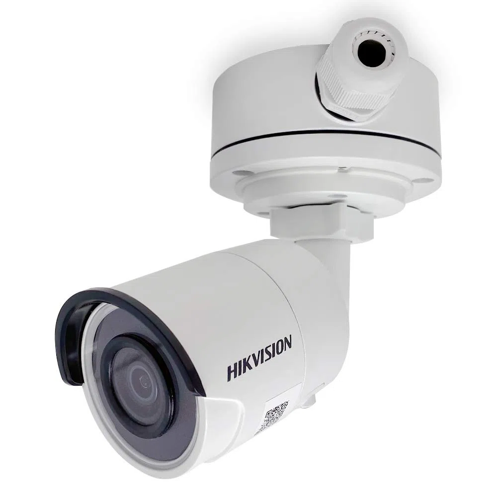 DS-1280ZJ-XS Caja trasera de conexiones de aluminio para cámaras tipo bala Hikvision DS-2CD2042WD-I, serie 2CD20xx (paquete de 4)
