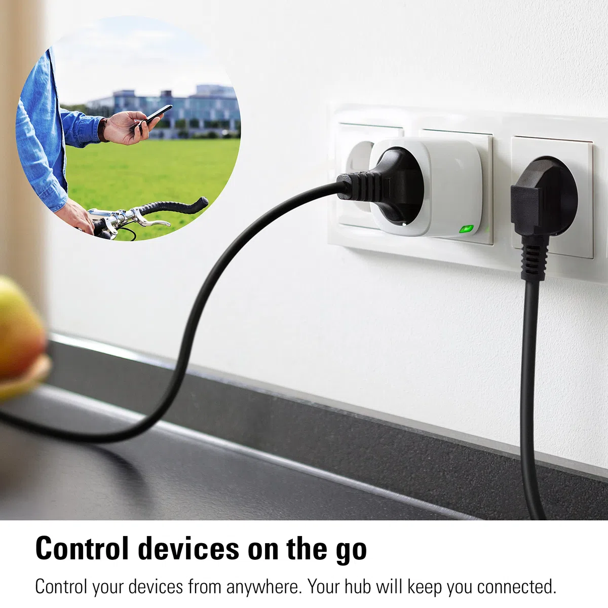 Eve Energy (Matter) pack de 4 – Enchufe inteligente, control remoto, privacidad 100%, compatible con Apple Home, Alexa, Google Home, SmartThings, requiere un router de borde Thread