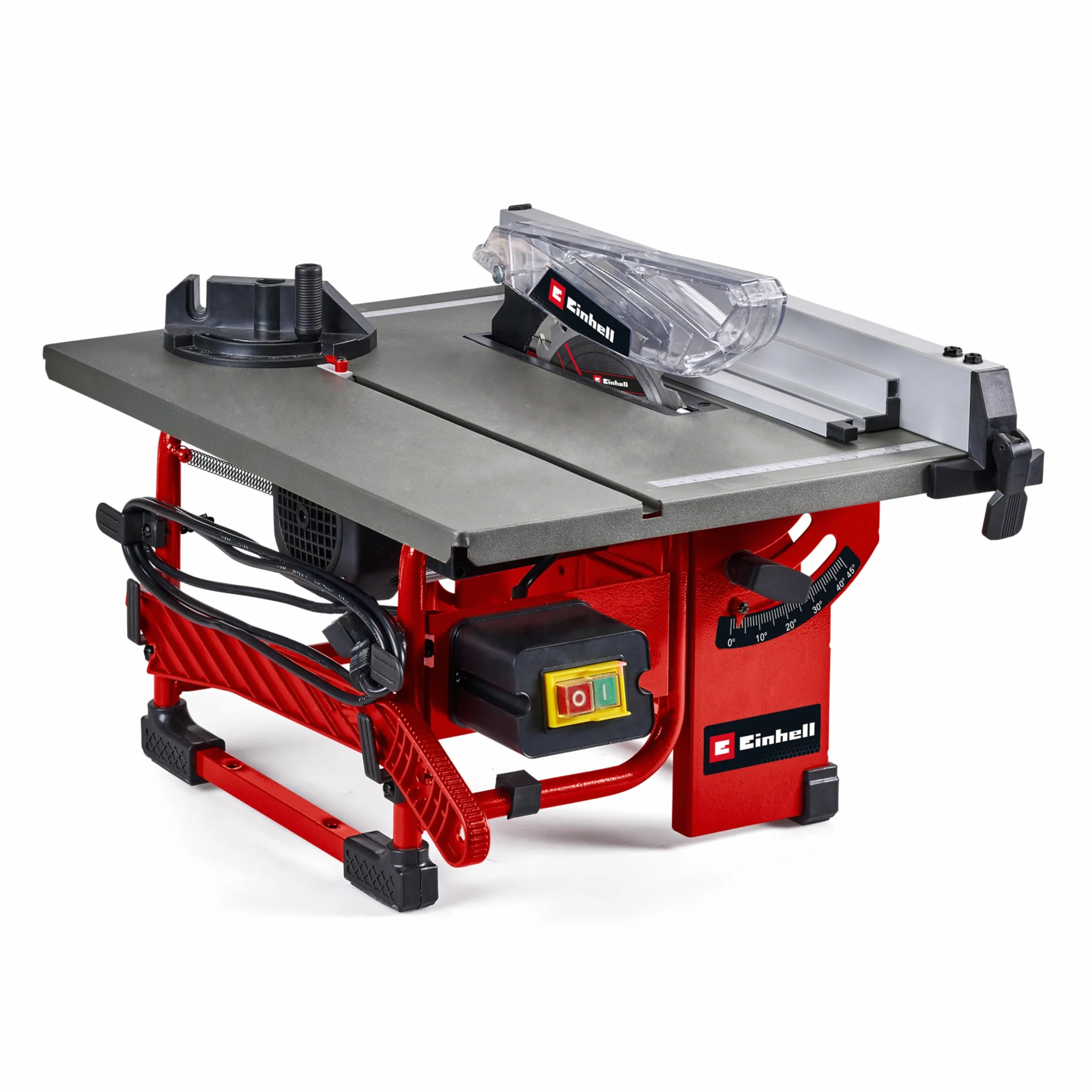 Einhell TC-TS 8 I - Sierra circular sobre mesa (800 W, altura de corte 45 mm, hoja Ø 200 mm, tope de ángulo, tope paralelo, conexión para aspiradora, con cuchilla de carburos de tungsteno)