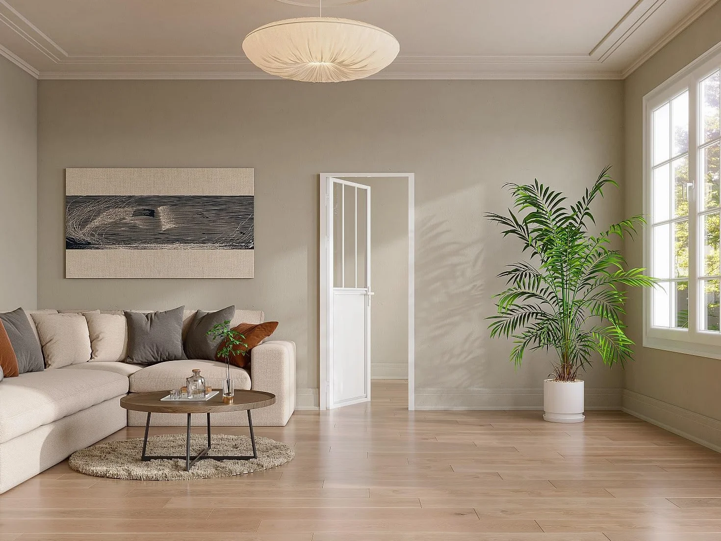 Vente-unique-Bloque de puerta reversible de aluminio y vidrio templado estilo taller - Alt. 204 x An. 83 cm - Blanco - ERMELO