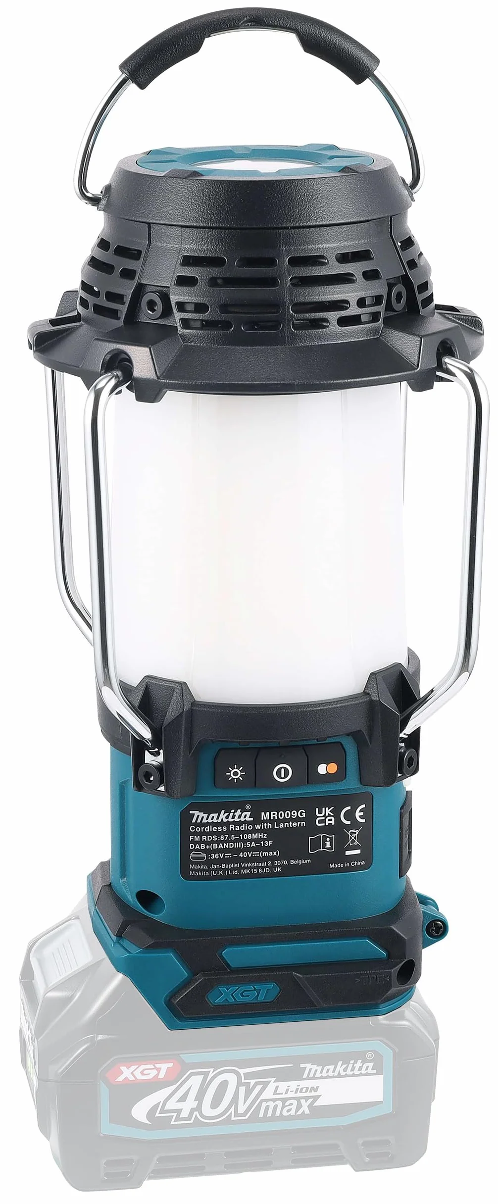 Makita MR009GZ 40V Max Li-ion XGT Radio con linterna - Baterías y cargadores no incluidos