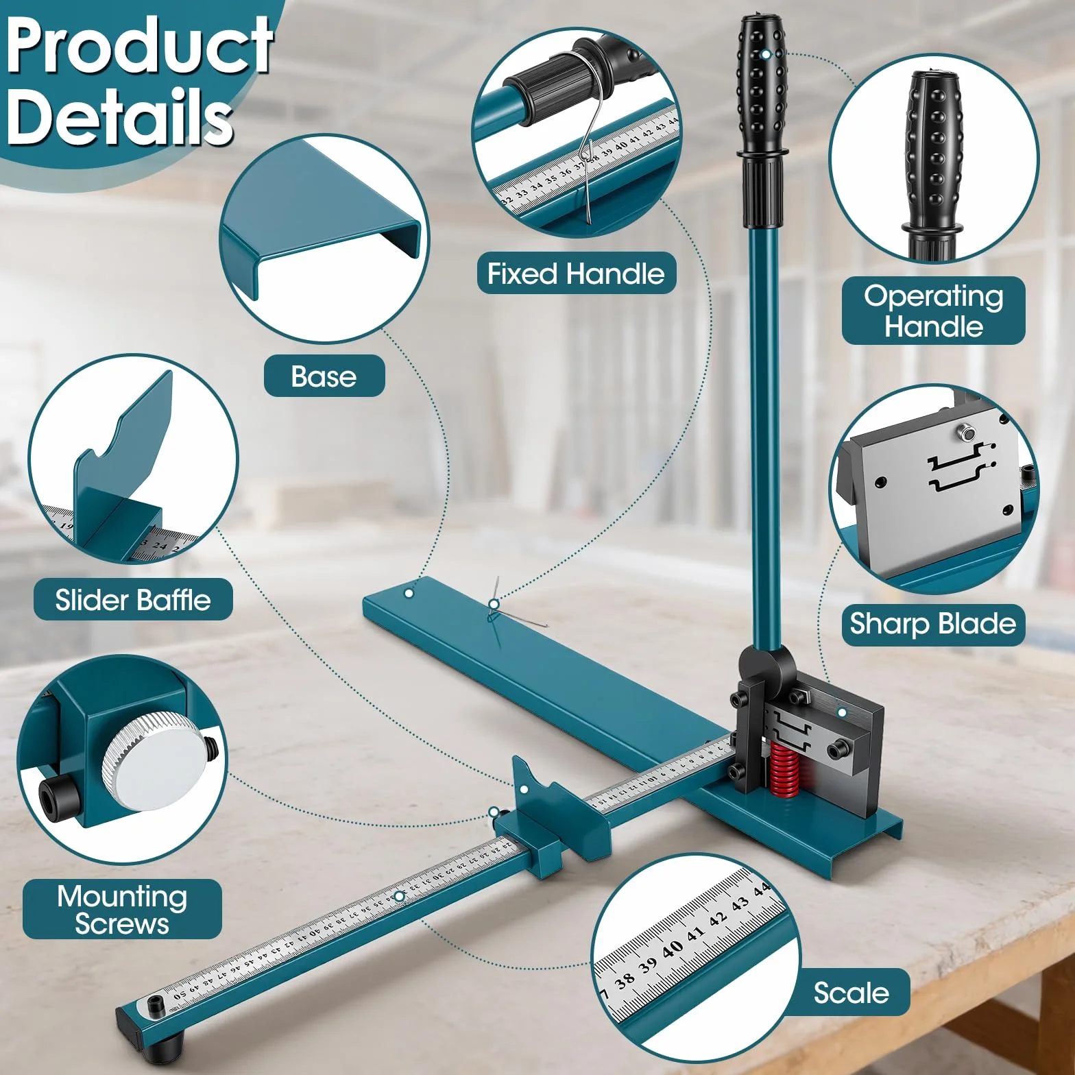 Cortador De Rieles, Cortador Rieles Din De Doble Ranura Herramienta Manual Corte Din Con Regla De Medición Herramienta Corte Acero/Aluminio/Hierro De 35 Mm Para Placas Conducto