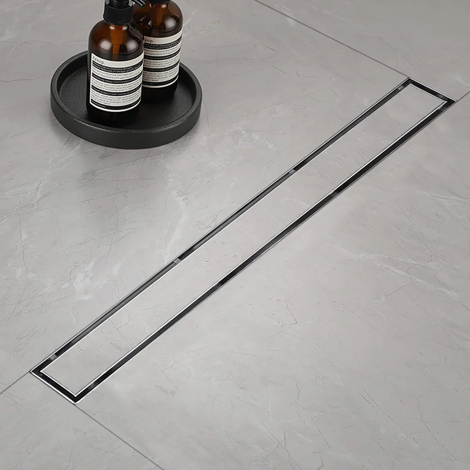 Canaleta Ducha, 2 en 1 Desagüe Ducha 90 cm, Canal Ducha de Acero Inoxidable con Sifón y Filtro