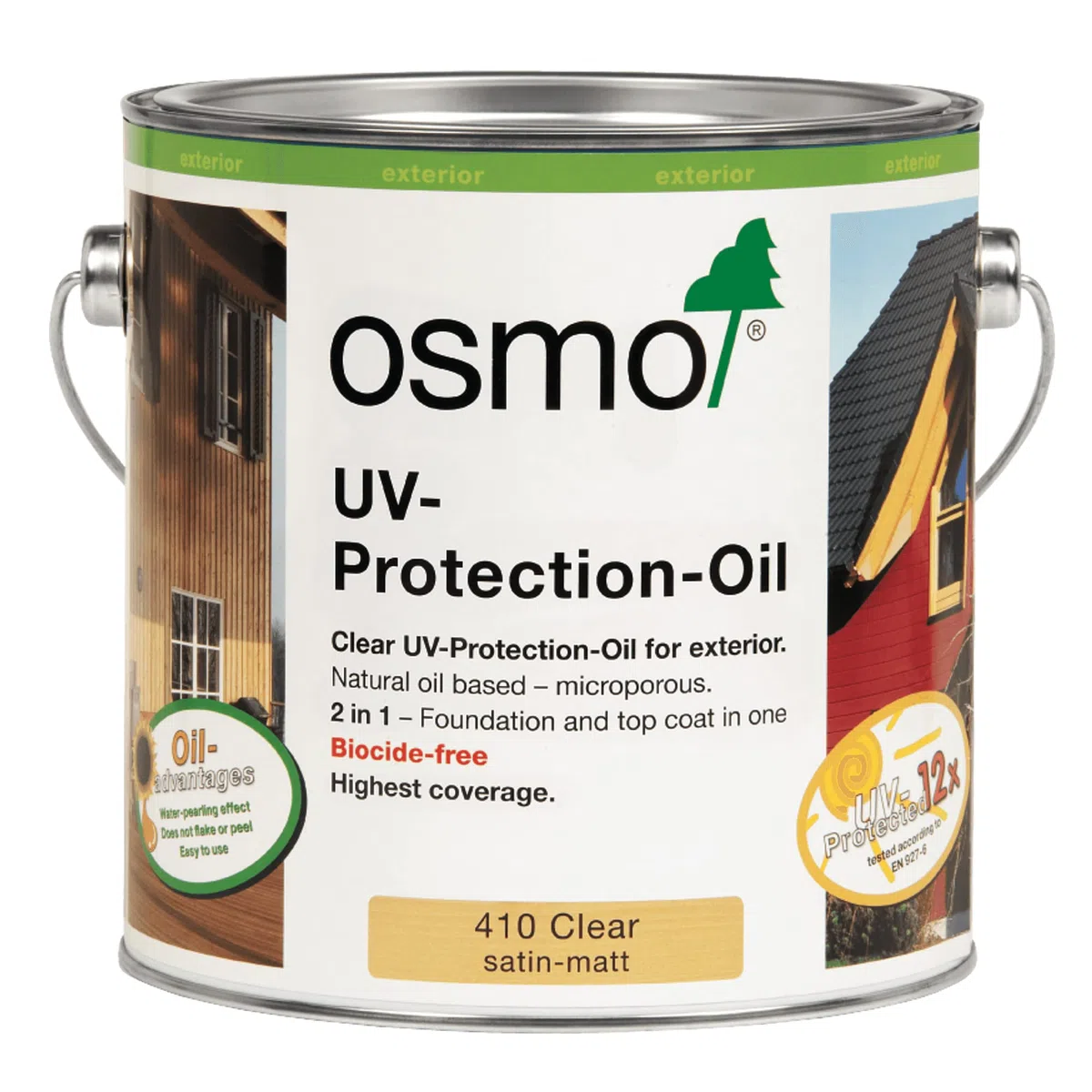 Osmo Aceite de protección UV 410 (exterior), lata de 0,75 litros