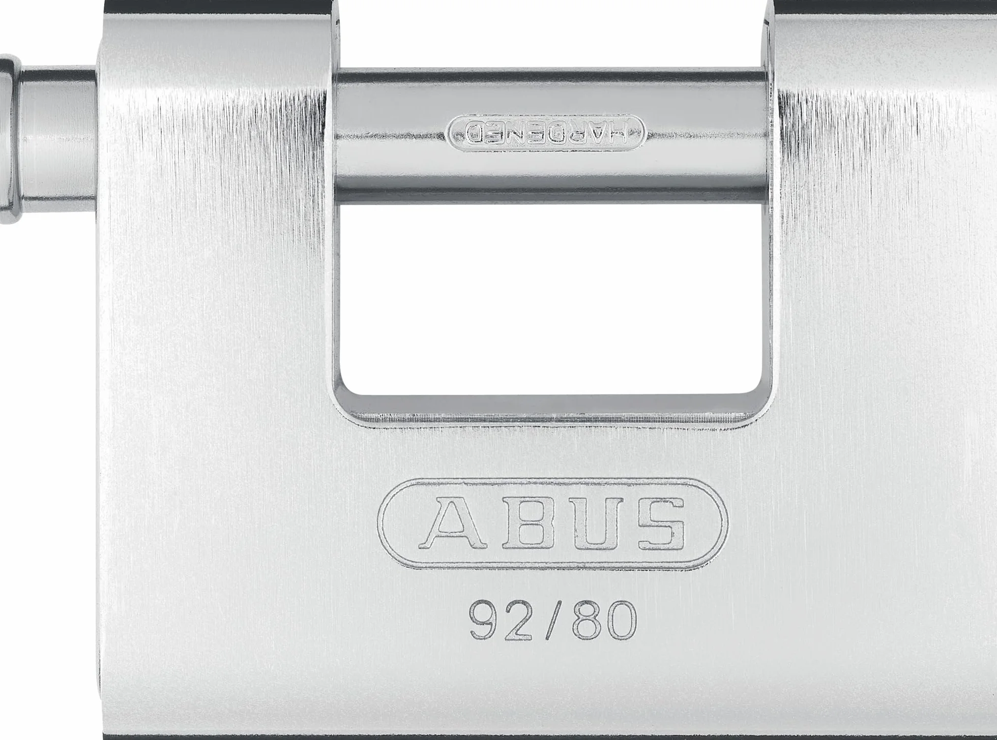 ABUS Candado monobloque 92/80 - candado de latón con revestimiento de acero - para máquinas expendedoras, persianas enrollables y mucho más - con perno de gran grosor - nivel de seguridad ABUS 8